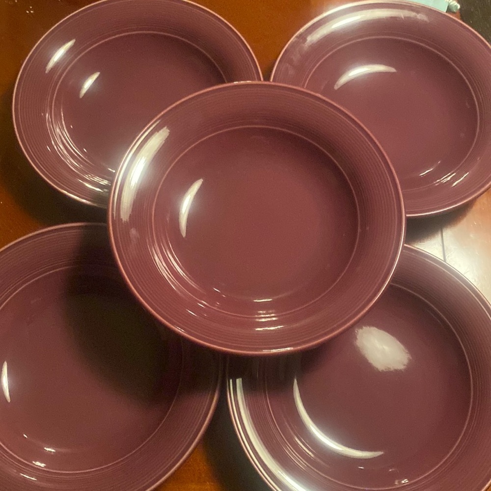 Set of 5 bowls by Images Pacifica Design- Japan Eggplant color